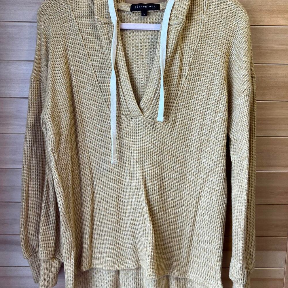 Boutique Waffle Hoodie Sweater size Large